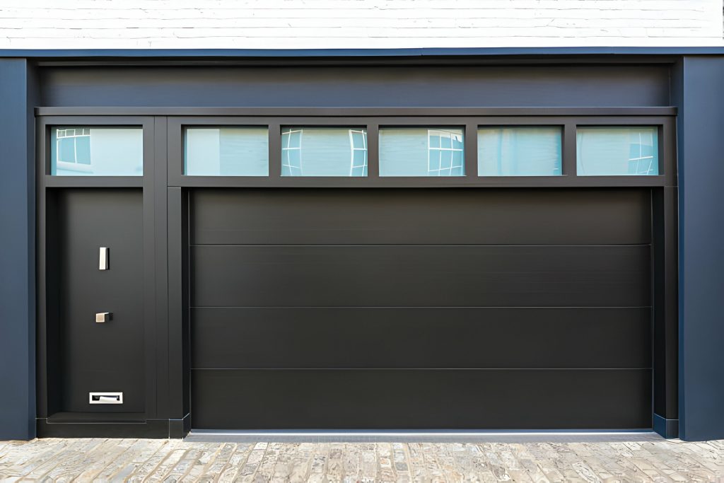 Should garage door be interior or exterior?