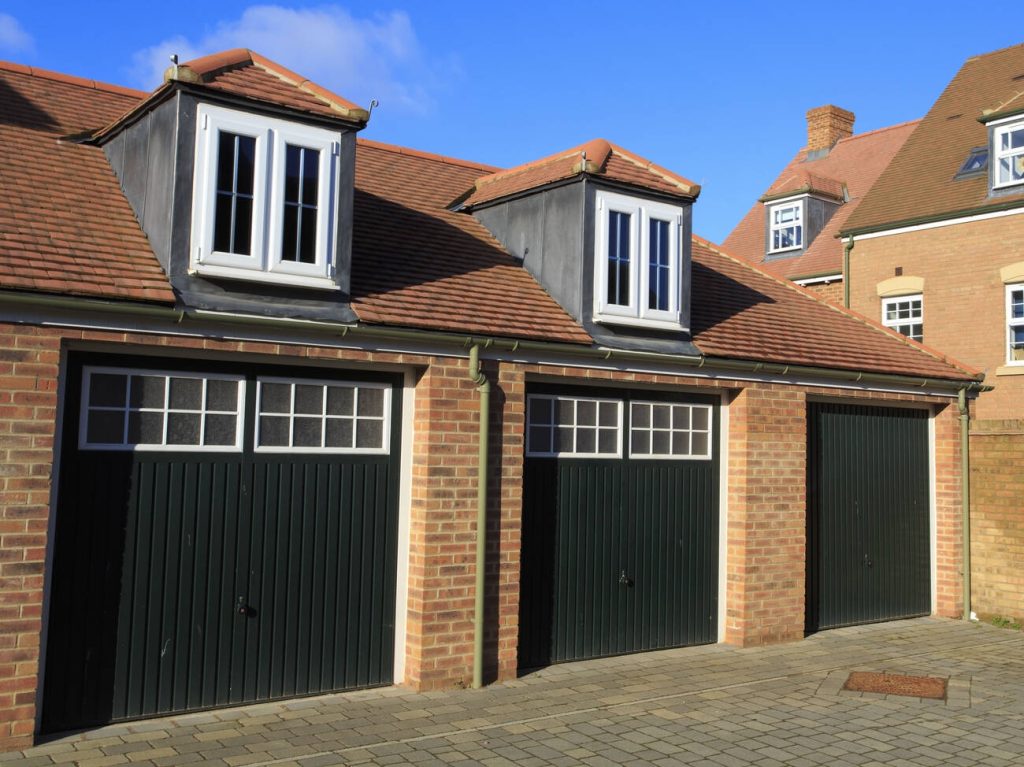 What is a traditional-style garage door?